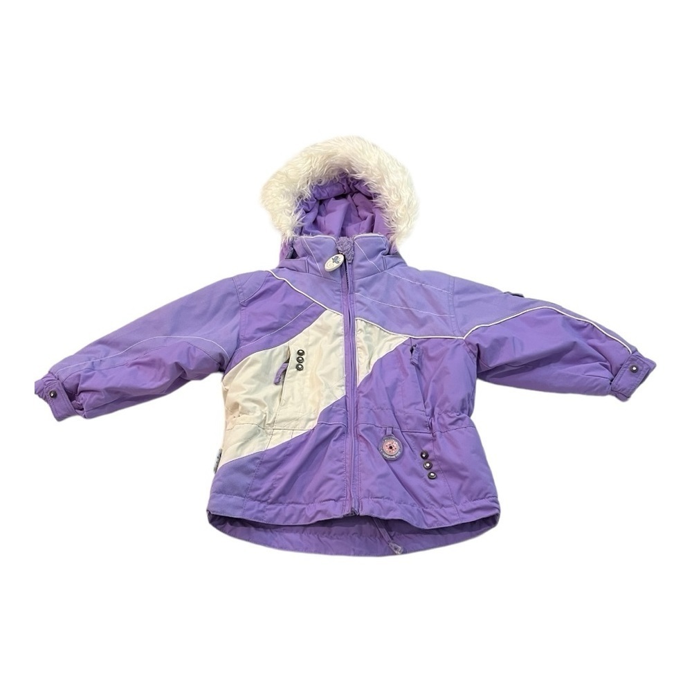 Obermeyer Girls Purple I Grow Ski Jacket Toddler Size 2